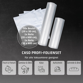 Foil set 1 for vacuuming + Sous Vide Cooking 20x30 cm, 20x600 cm, 30x600 cm