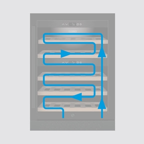 WineChef Pro 40 black Hochwertiger Weinkühlschrank mit Kompressortechnik