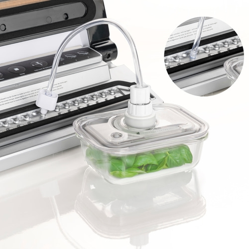 Vacuum pump and adapter Accessories set for CASO vakuum containers