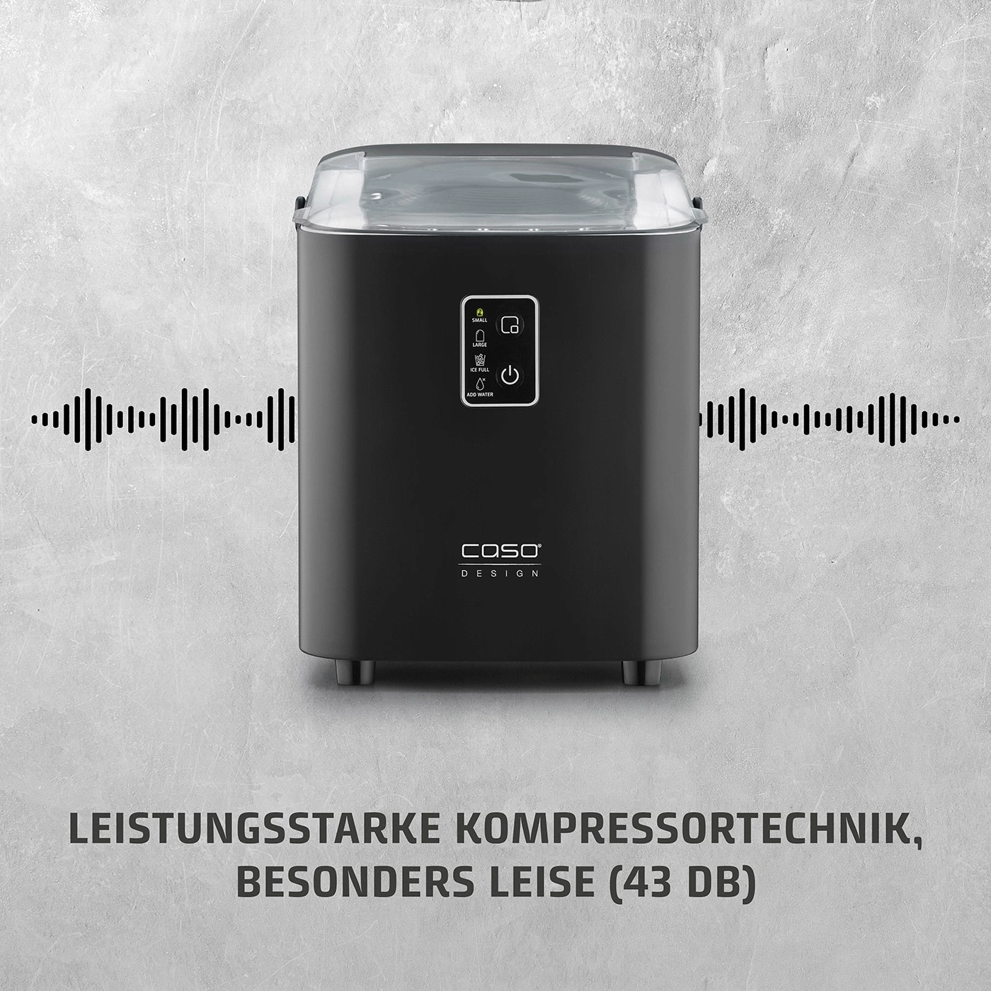 Leistungsstarke Kompressortechnik, besonders leise (43DB)