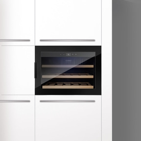 WineSafe 18 EB Black Design wine cooler, for up to 18 bottles, 1 temperature zones