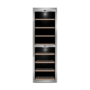 WineComfort 1800 Smart Design wine cooler, for up to 180 bottles, 2 temperature zones