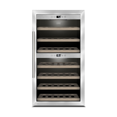WineComfort 66 Design Weinkühlschrank, für bis zu 66 Flaschen, 2 Temperaturzonen