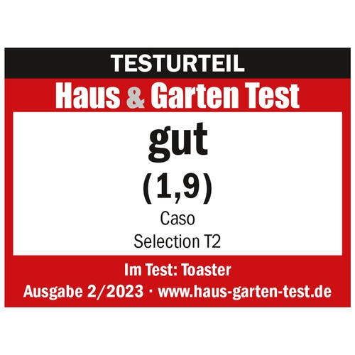 Selection T2 toaster for 2 slices
