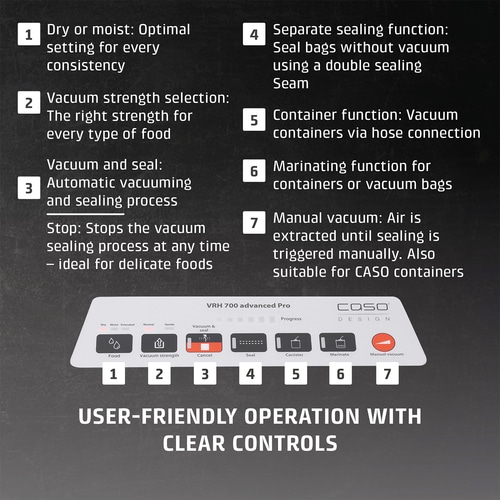 VRH 700 advanced Pro Vacuum system