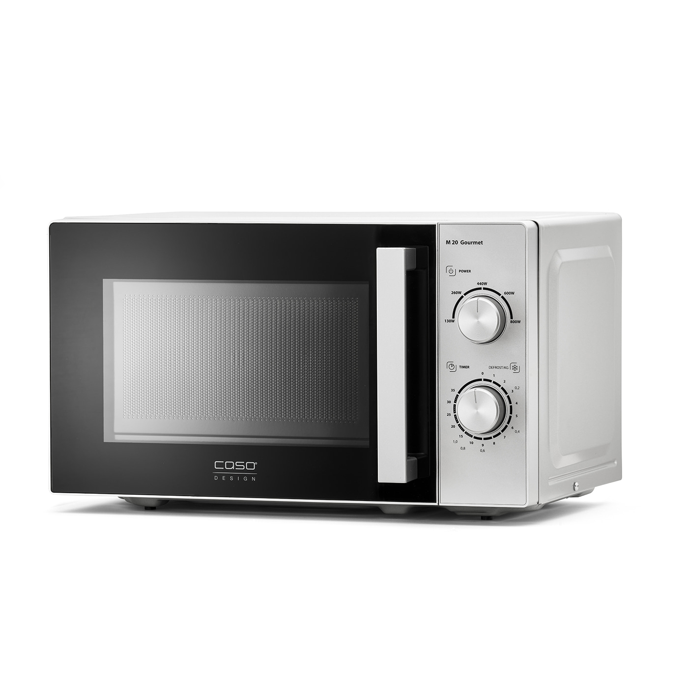 Mikrowelle, weiß, mit Bedienfeld, M 20 Gourmet, Caso Design, Küche, Gerät