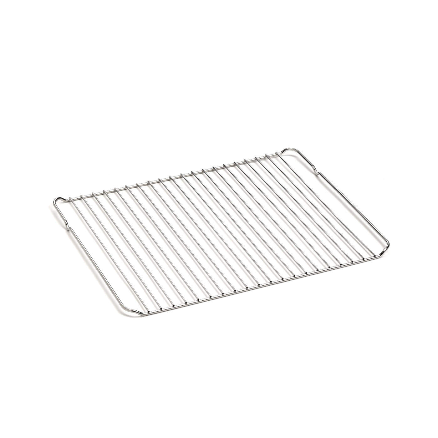 Metal oven rack isolated on white background, wire grid, cooking equipment