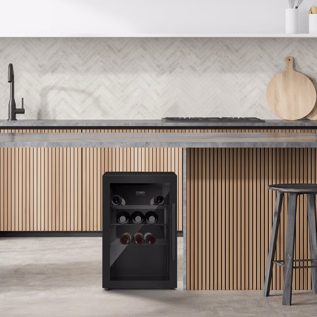Холодильник для напоїв CASO BBQ Cooler Black S-L 63 л, чорний, ліві петлі, 703