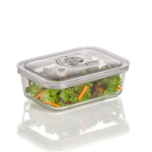VacuBoxx EL - 1000 ml Design Vakuumbehälter aus Glas mit Tritan Deckel