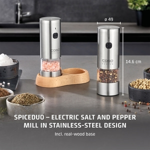 SpiceDuo Electrical Salt and Pepper grinder