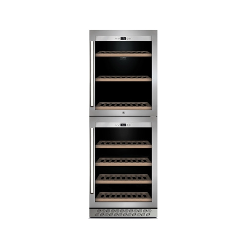 WineChef Pro 126-2D Design wine cooler, for up to 126 bottles, 2 temperature zones