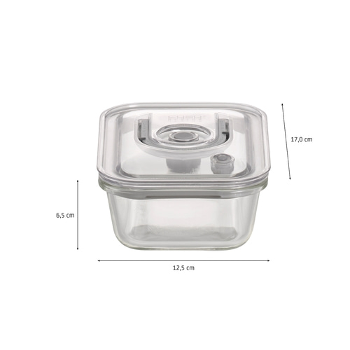 CASO VacuBoxx EM - 600 ml Design Vakuumbehälter aus Glas mit Tritan Deckel