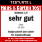 Haus & Garten Test, Endnote 1,4, sehr gut, Caso CP 200, elektrische Zitruspressen