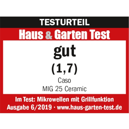CASO MIG 25 Ceramic Inverter Mikrowelle + Grill