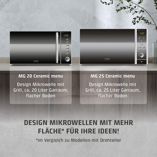 MG 20 Ceramic menu Mikrowelle + Grill