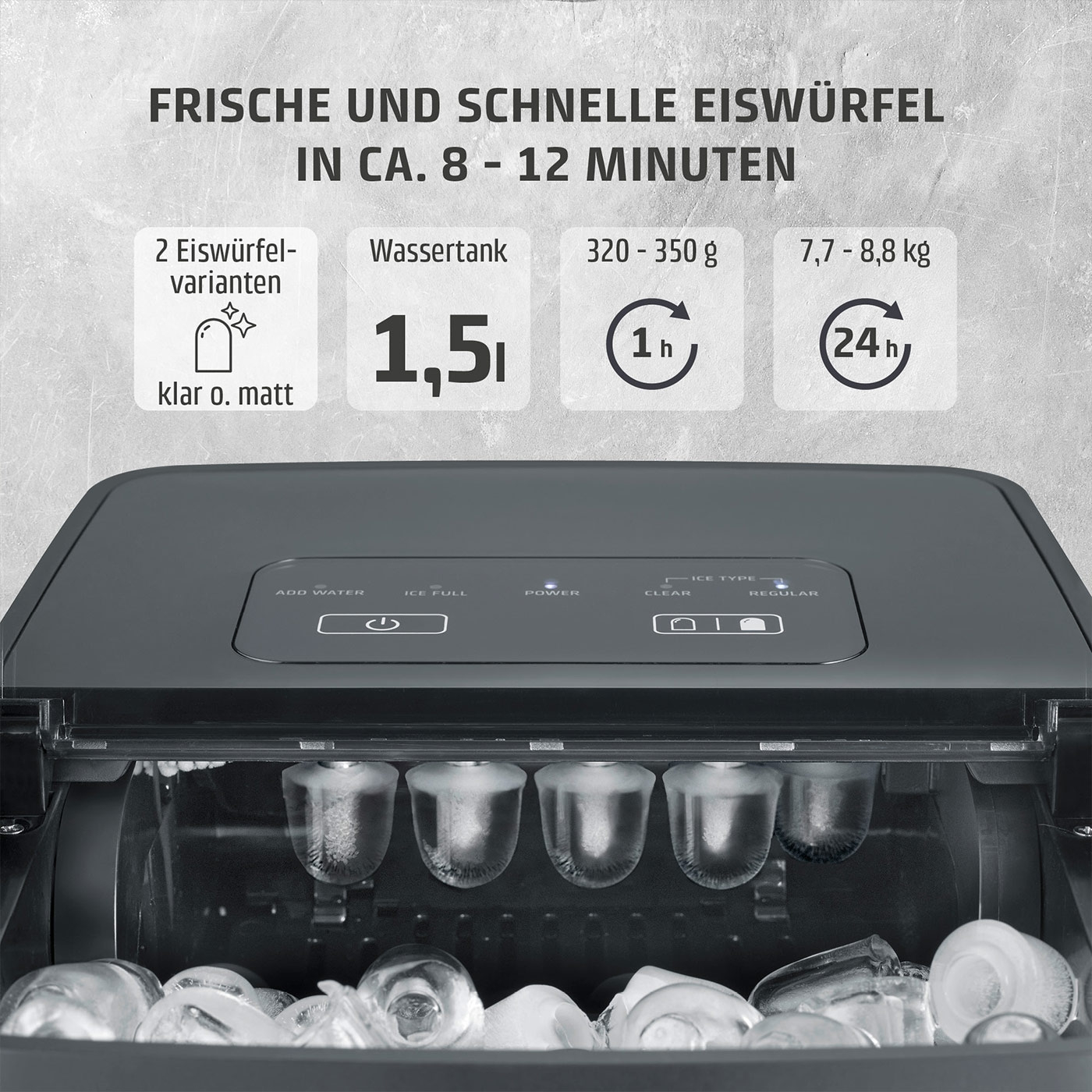 Clear Ice Advanced Eiswürfelbereiter