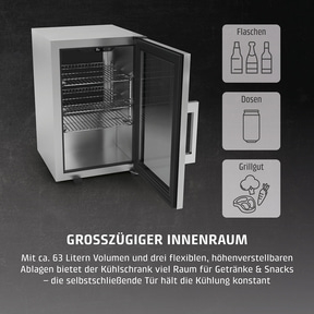 BBQ Deluxe R Smart Barbecue Kühlschrank mit Türanschlag rechts