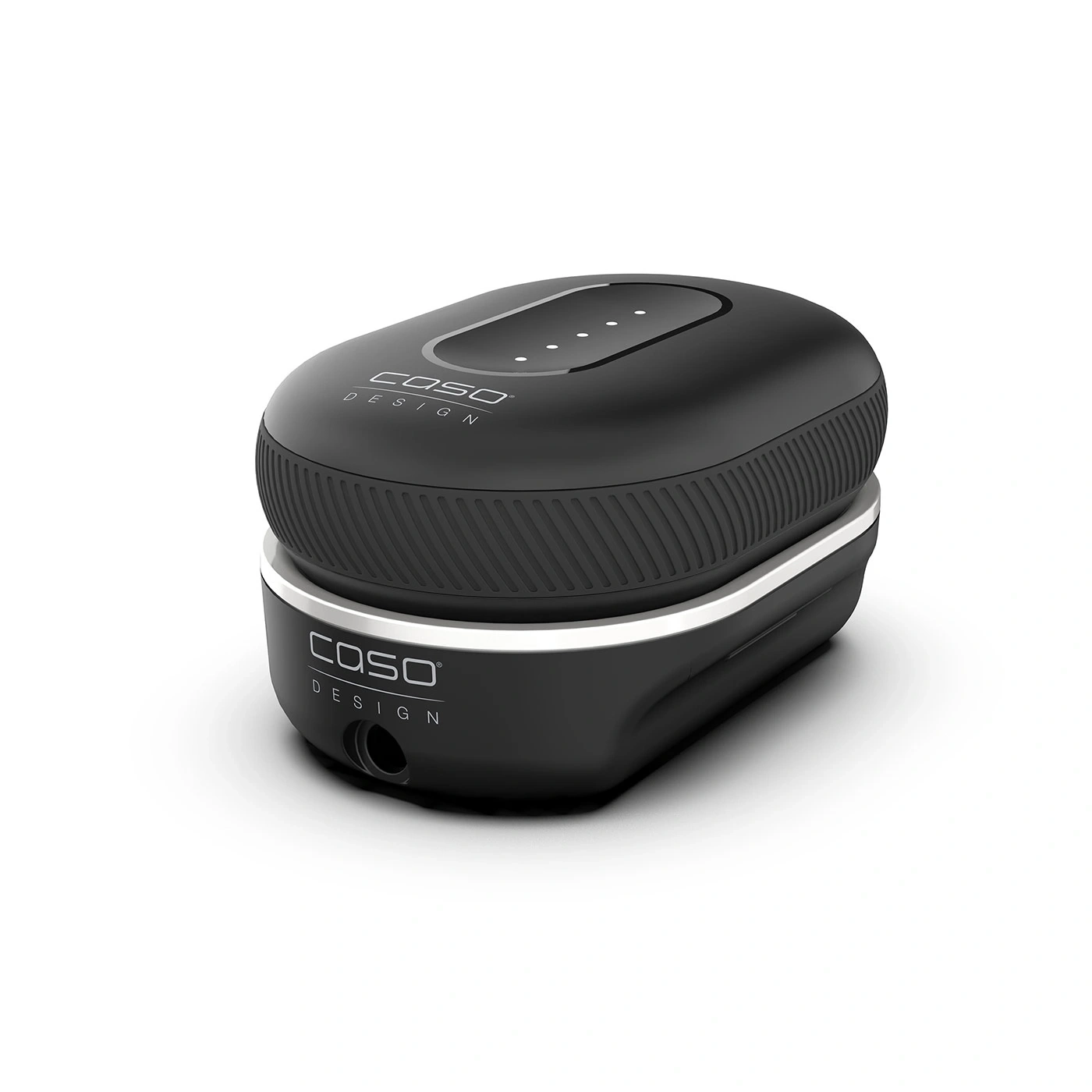 Black Caso design device, modern design, electronic device, studio shot, isolated