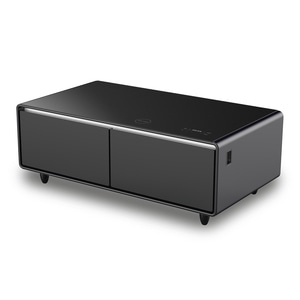 CASO Sound & Cool Black Lounge-table with cooling compartments, sound bar & charging option, Energy efficiency class: F