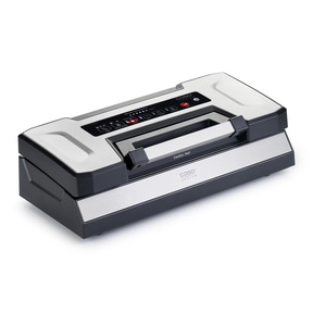 Vacuum sealer machine, Caso Design, electronic control, silver and black, kitchen