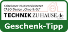 Kabelloser Multizerkleinerer, Geschenk-Tipp, Technik zu Hause, 11/2023, Caso Design Chop & Go