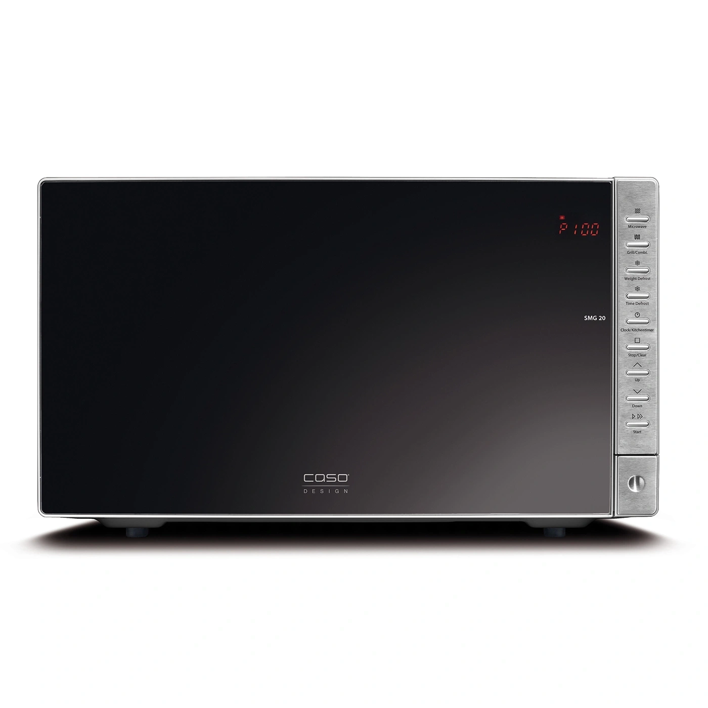 Mikrowelle mit Bedienfeld, Anzeige P100, COSO Design, SMG 20, Funktionen wie Grill, Auftauen.