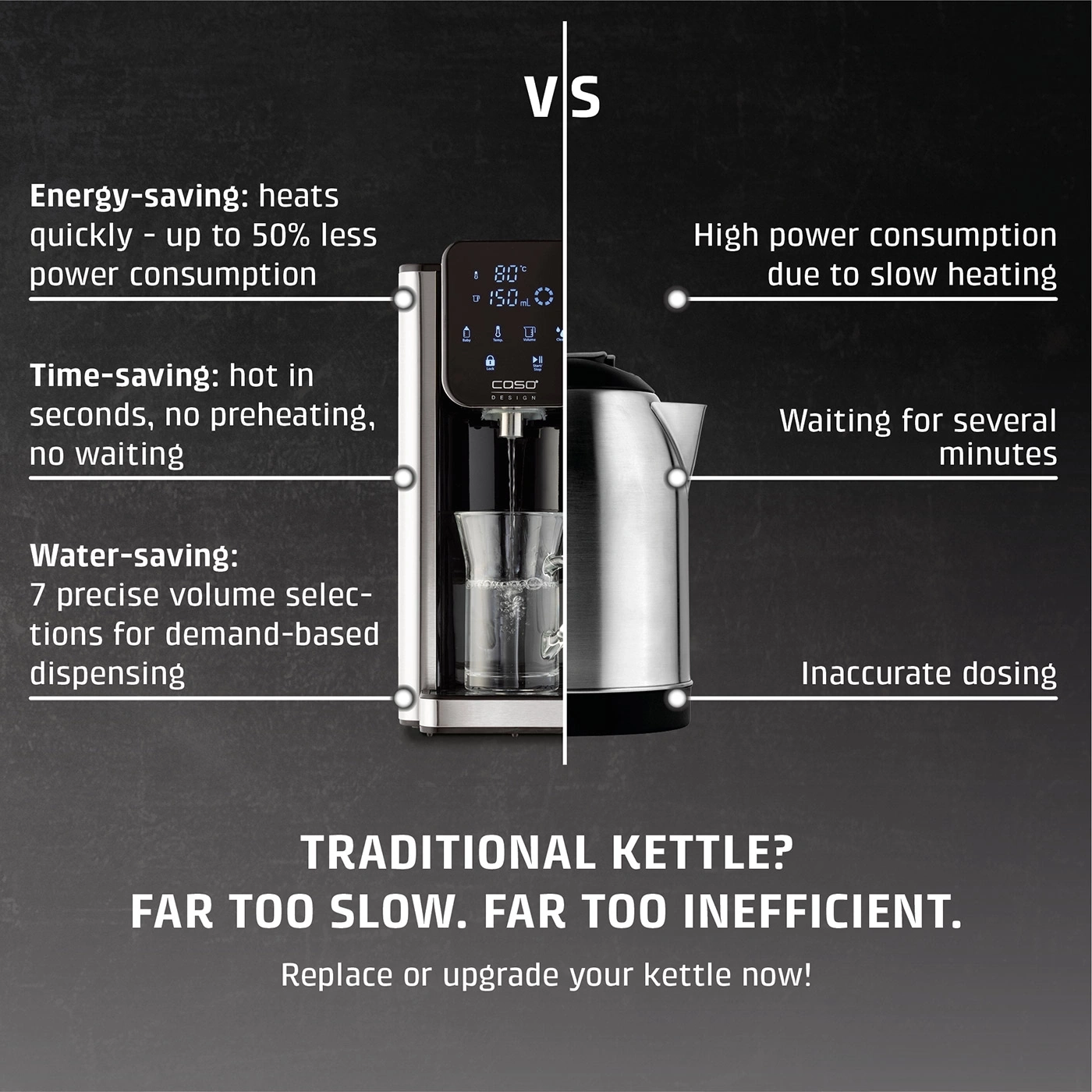 A kettle is compared to a classic kettle