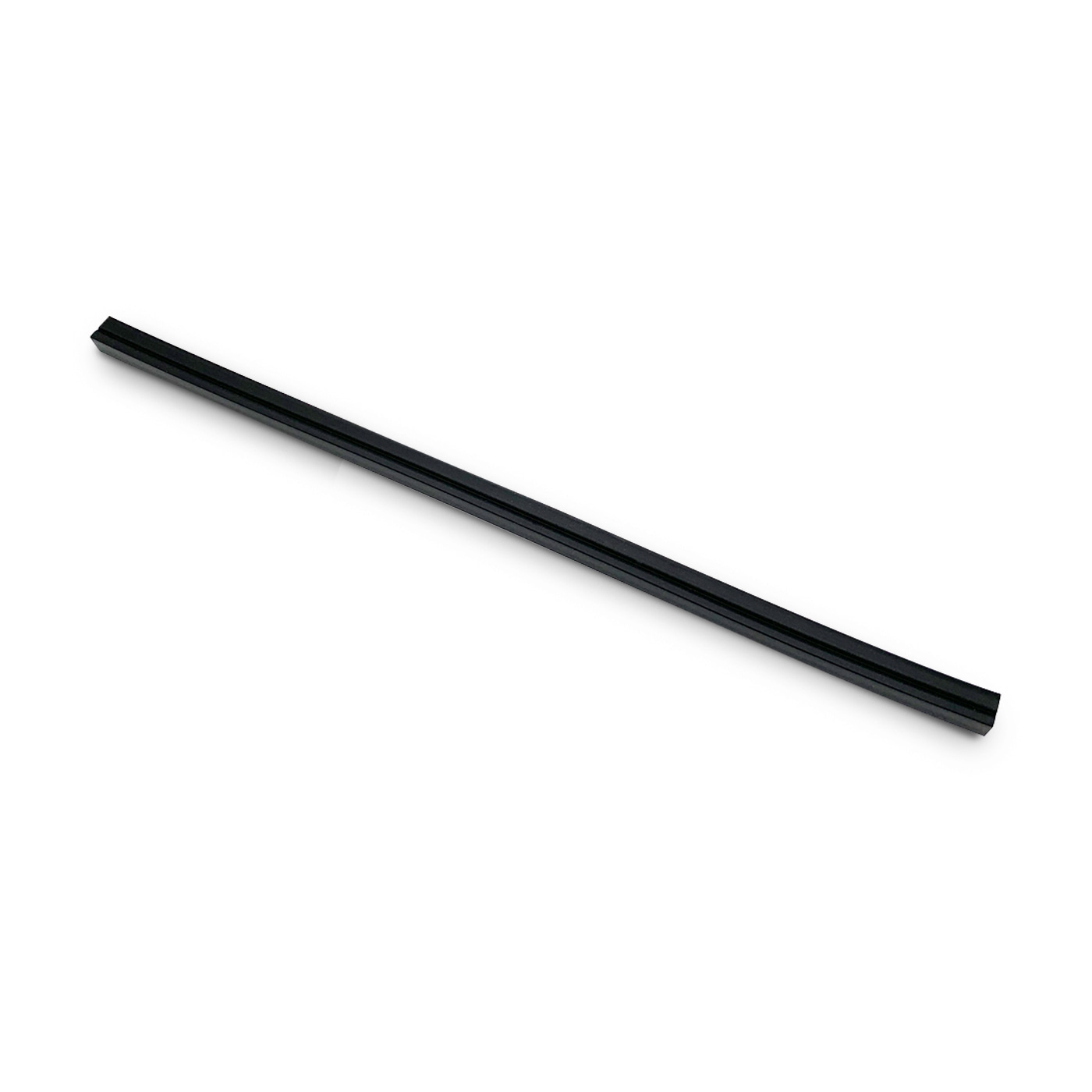 Long, black, rectangular bar on a white background.