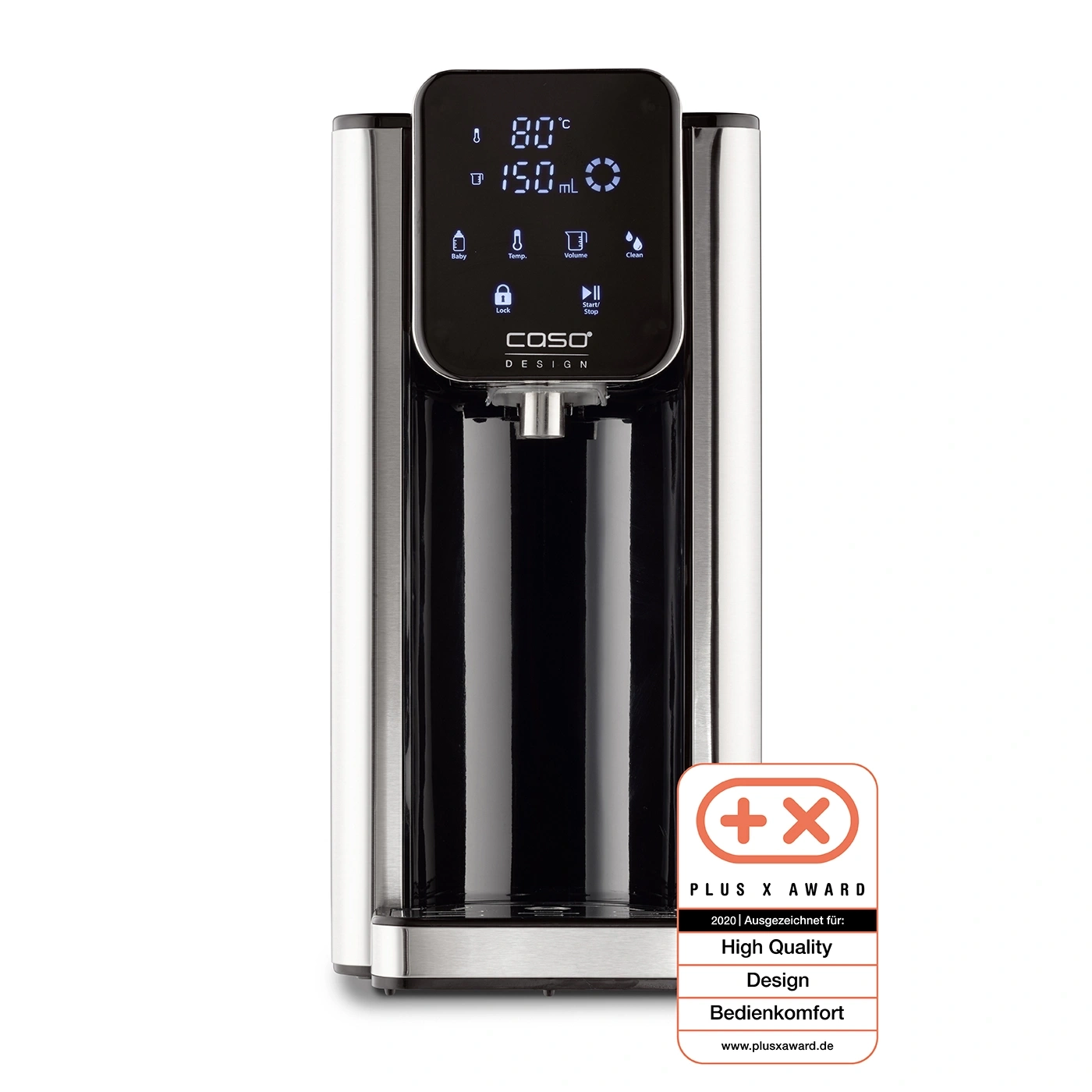 Kettle with display, awards for quality, design and ease of use.