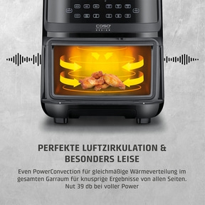 AirFry & Steam 700 3 cooking methods in one appliance - steam cooking, hot air frying or in combination Air fryer with chicken wings, perfect air circulation, quiet, PowerConvection, crispy results.