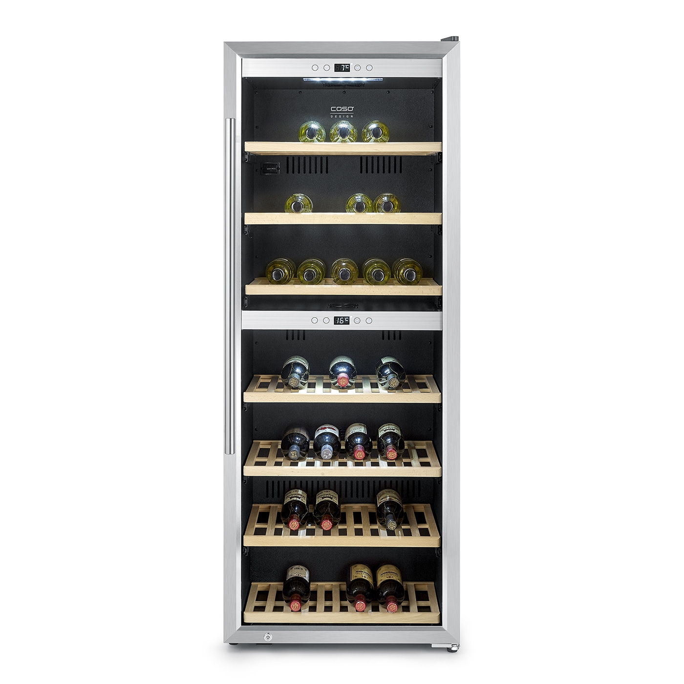 WineComfort 1260 Smart Design wine cooler, for up to 126 bottles, 2 temperature zones