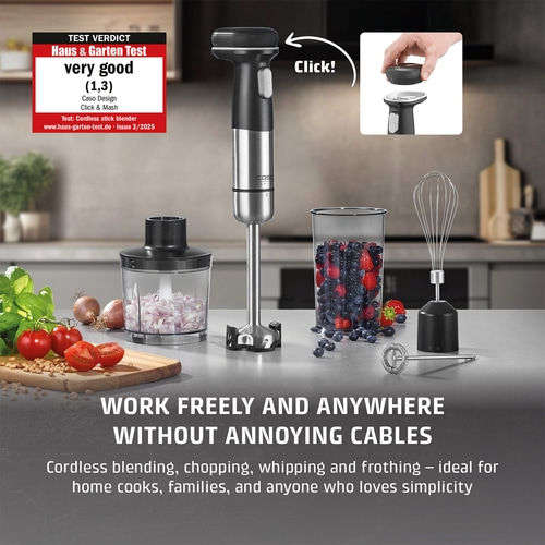 Click & Mash Cordless 4 in 1 hand blender set