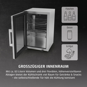 BBQ Deluxe L Smart Barbecue Kühlschrank mit Türanschlag links