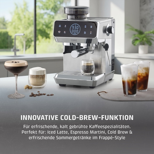 Kaffeemaschine mit Kaltbrühfunktion und Kaffeespezialitäten