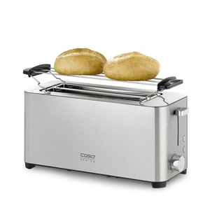 Toaster mit Brötchen, Edelstahl, Küche, Frühstück, Brot, Gerät, Essen, Wärme, Toast, Kochen