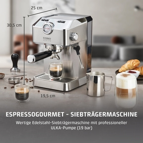 EspressoGourmet Design Siebträgermaschine