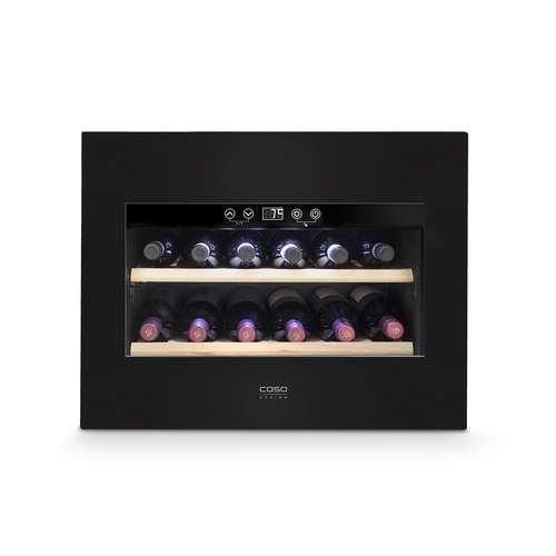 CASO WineDeluxe E 18 Design wine cooler, for up to 18 bottles, 1 temperature zones, Energy efficiency class: G