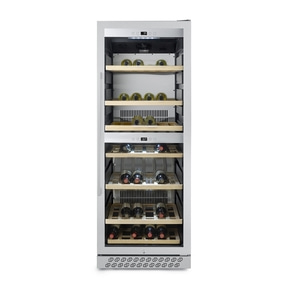 WineChef Pro 126 Design wine cooler, for up to 126 bottles, 2 temperature zones