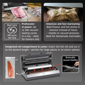 VRH 800 advanced Pro Vacuum sealer incl. wide range of accessories