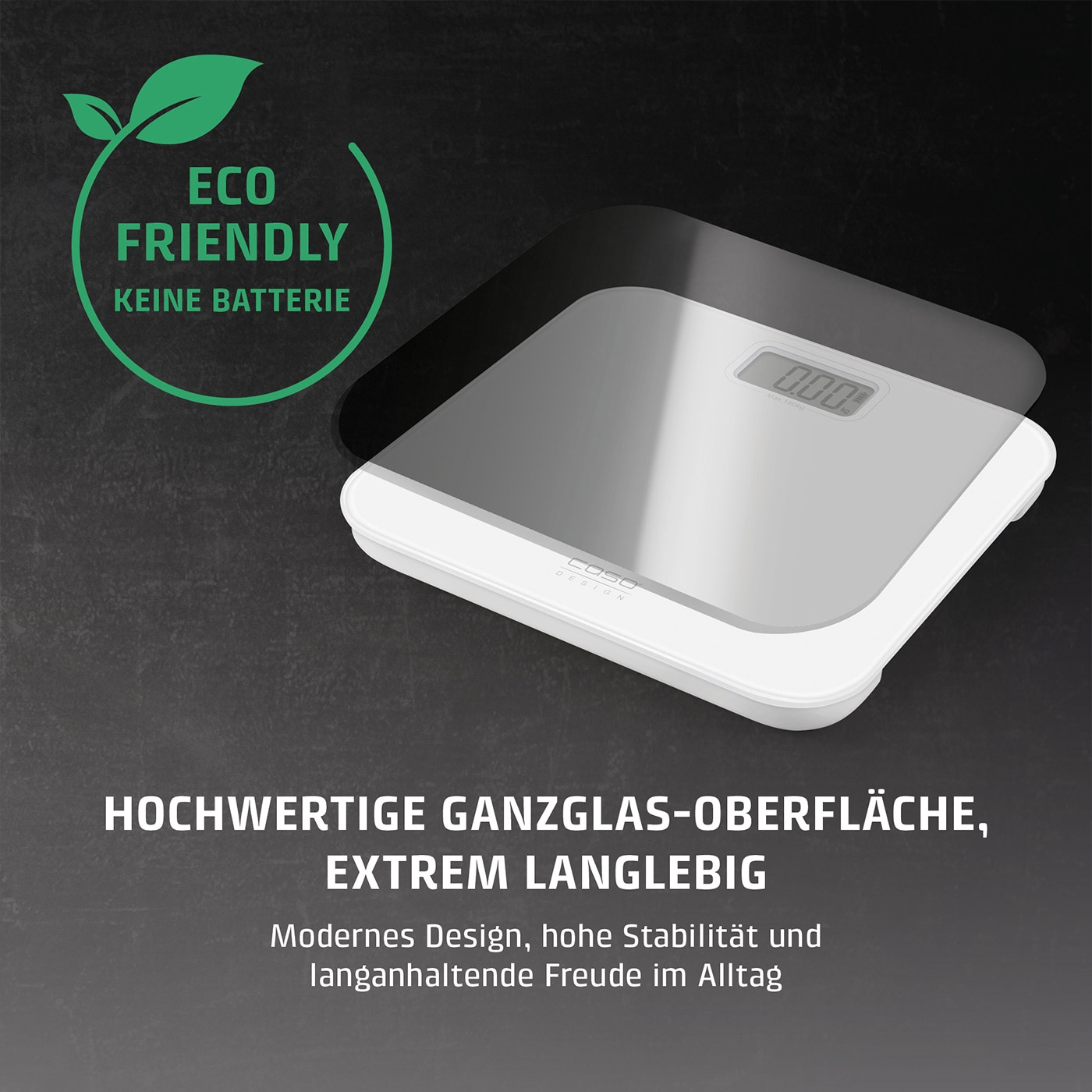Hochwertige Glasoberfläche, kein Batterie, Eco Friendly