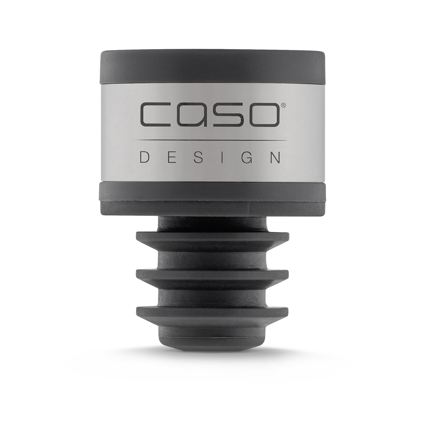 CASO Design wine bottle stopper, black, silver, design, bottle, stopper