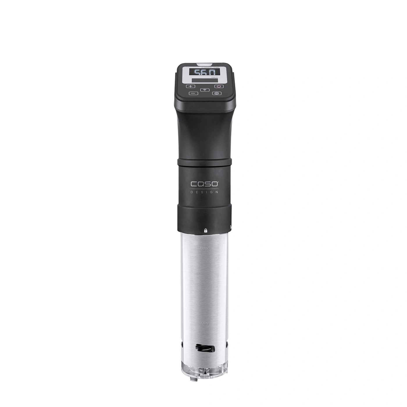 Sous-Vide-Garer, Edelstahl, Temperaturanzeige, COSO Design, Küchengerät, Kochutensil, elektronisch, schwarz