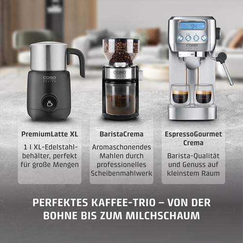 PremiumLatte XL Induktions- Milchaufschäumer für Kuhmilch- und Pflanzendrinks