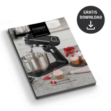 Kochbuch mit Küchenmaschine, Gratis Download, Caso Design, KM 1800 Black