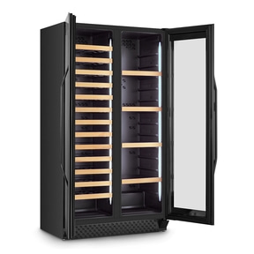 WineChef Duo 122 Black Design wine cooler with Compressor Technology