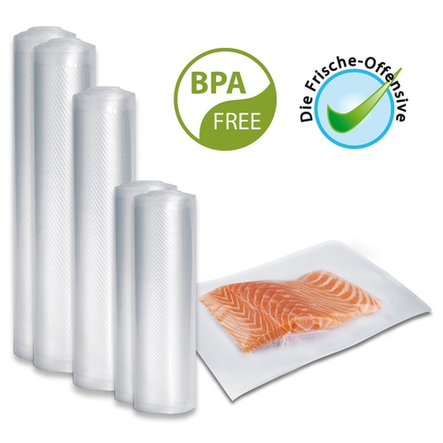 VRH 790 advanced Pro + Professional foil set 3 Set of vacuum sealer, 50 vacuum bags and 5 foil rolls