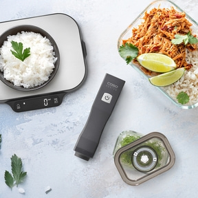 Meal Prep Bundle Set of hand-held vacuum sealer and kitchen scale