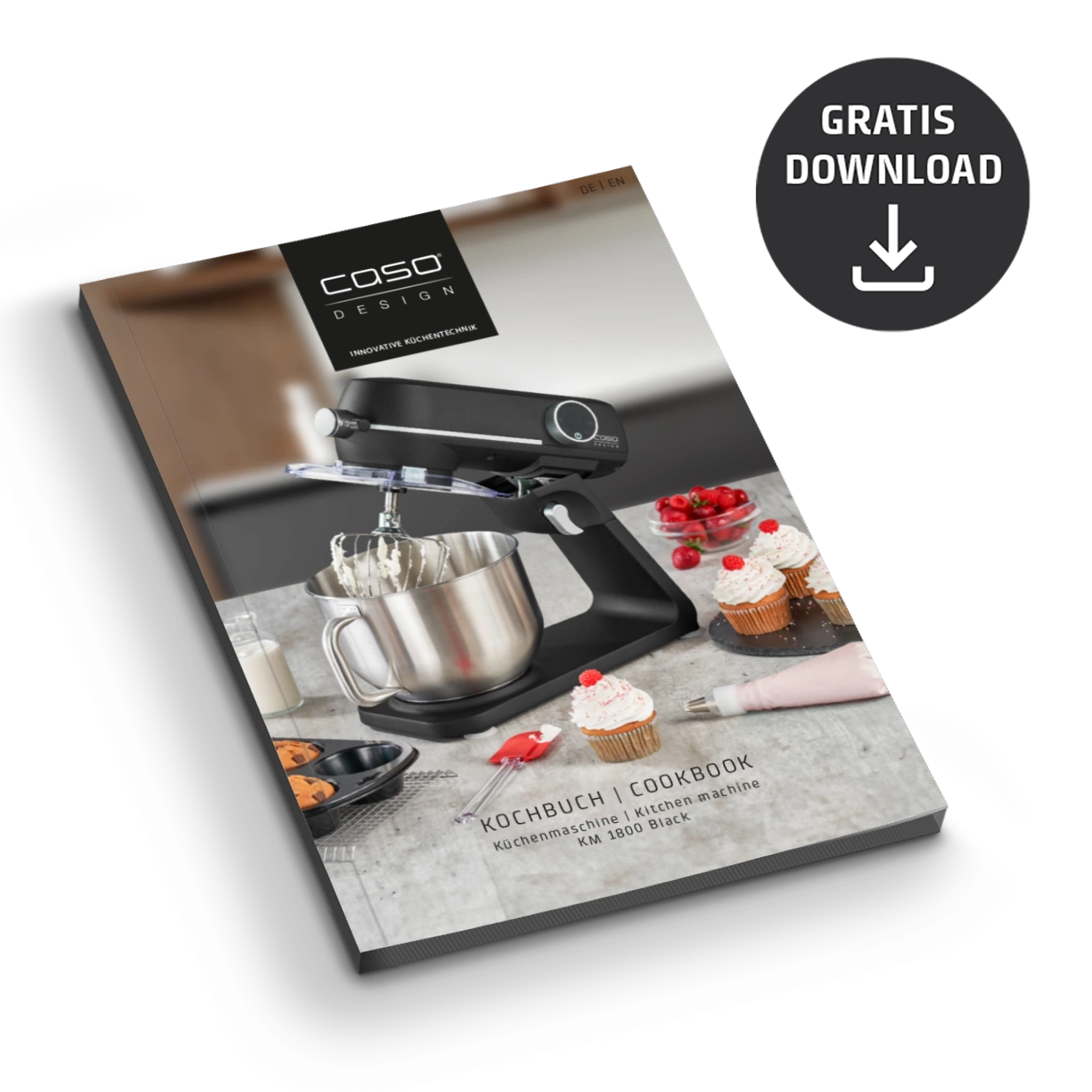 Kochbuch für Küchenmaschine KM 1800 Black von Caso Design