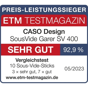 SV 400 Sous Vide Stick, Sieger Preis/Leistung
