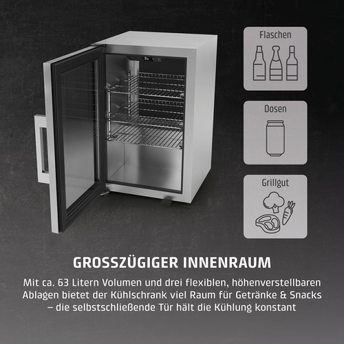 BBQ Deluxe L Smart Barbecue Kühlschrank mit Türanschlag links